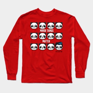 Minor Things Matter - Kids Panda Long Sleeve T-Shirt